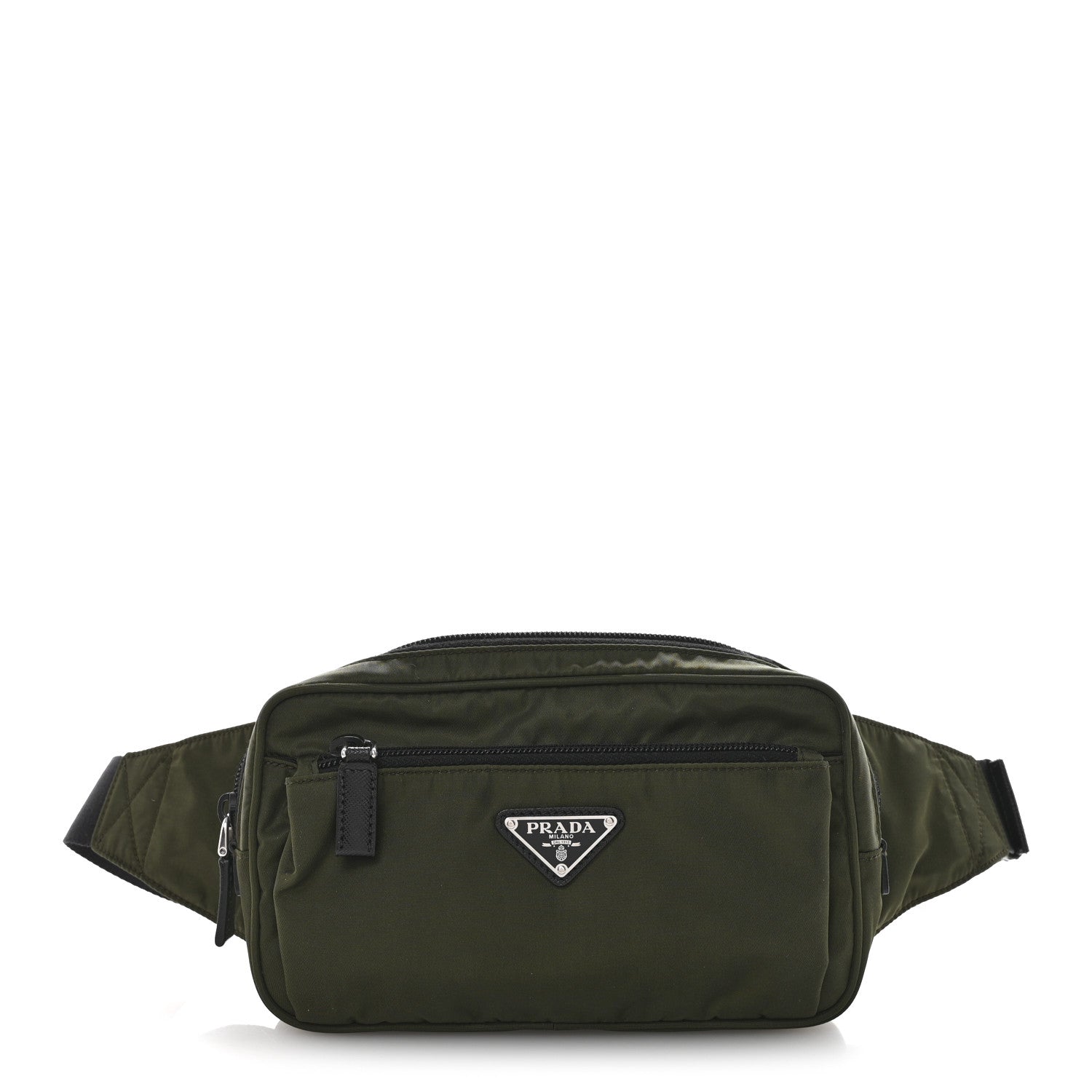 Prada Re-Nylon Saffiano Belt Bag Mimetico 1 of 11