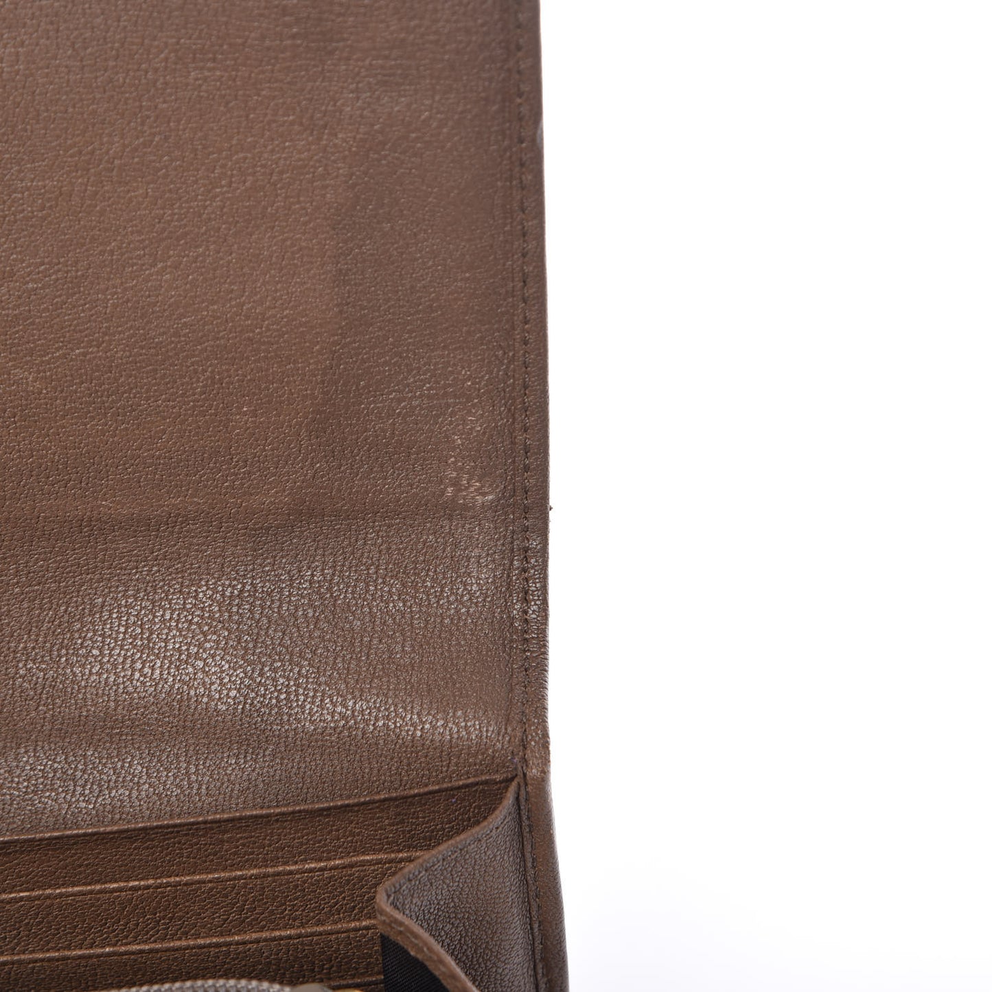 Calfskin Classic Y Ligne Wallet Light Brown