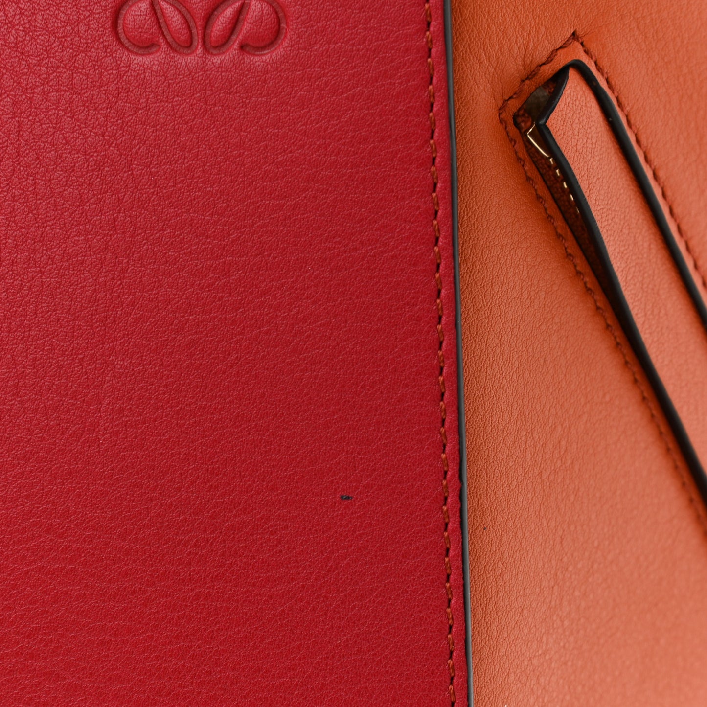 Calfskin Small Hammock Shoulder Bag Ginger Red