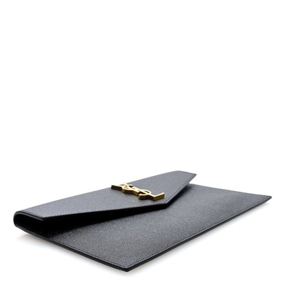 Saint Laurent Grain De Poudre Uptown Pouch Black 4 of 7
