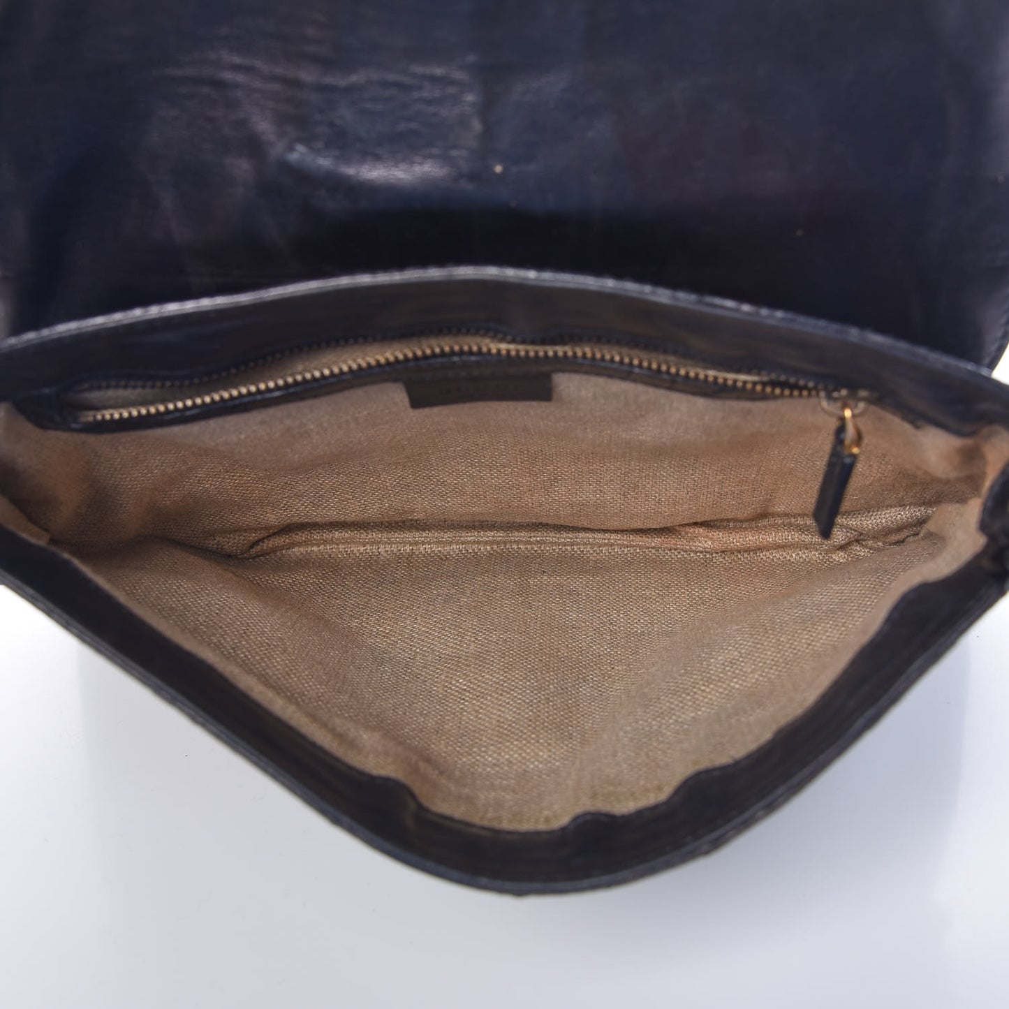 Crocodile Studded Pelham Borchie Flap Bag Black