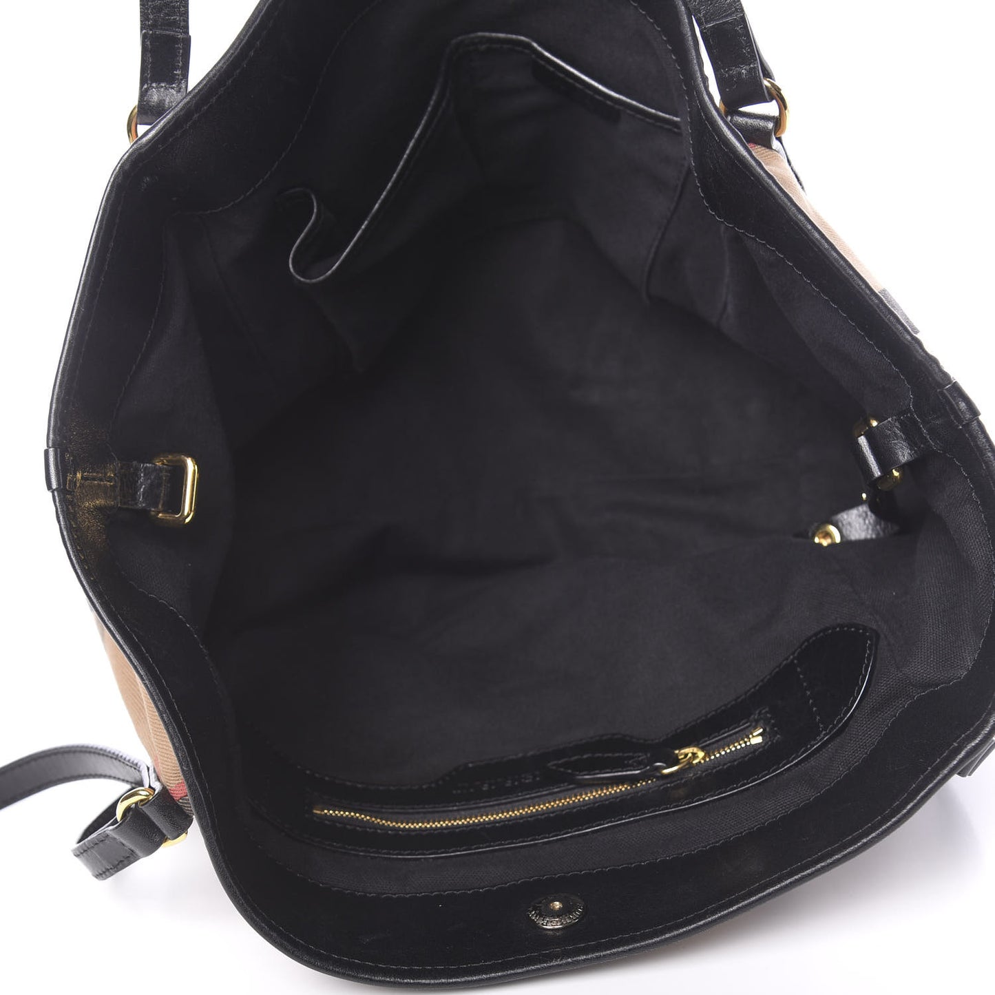 House Check Small Canterbury Tote Black