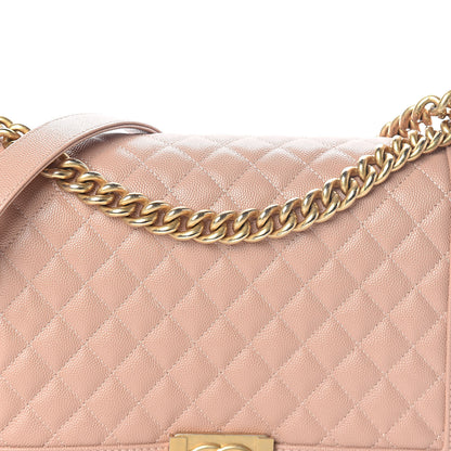 Chanel Caviar Quilted New Medium Boy Flap Beige 8 of 10