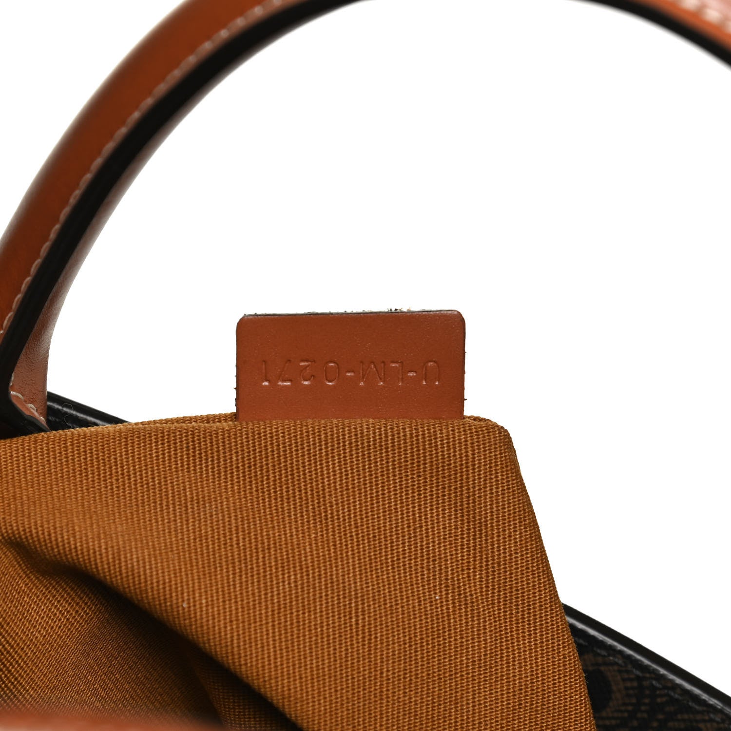 Celine Triomphe Canvas Calfskin Small Vertical Cabas Tan 7 of 10
