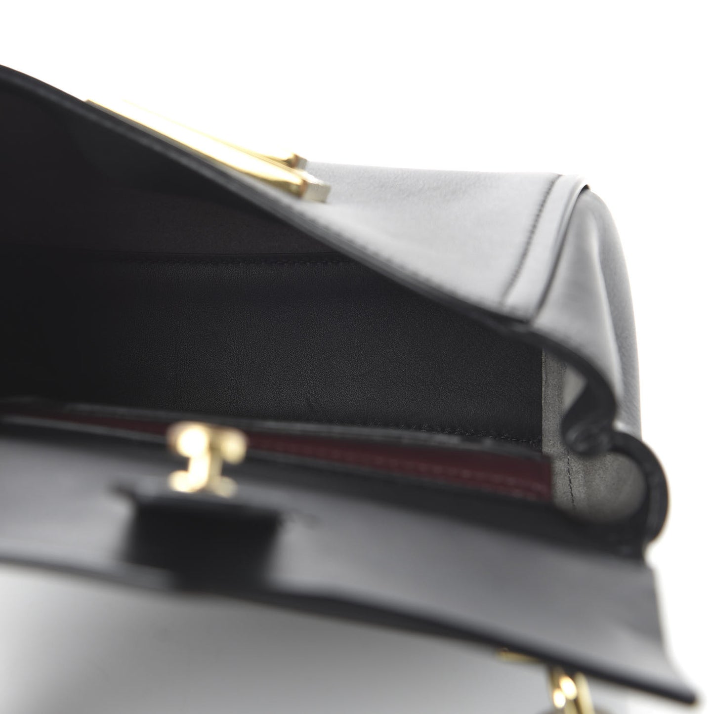 Calfskin Mini Mystic Shoulder Bag Black