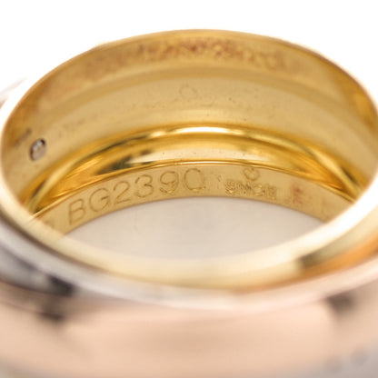 Cartier 18K Pink Yellow White Gold Trinity Spinner Band Ring 49 4.75 5 of 5