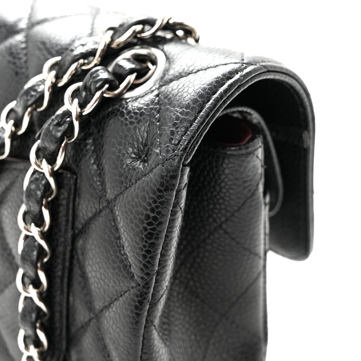 Chanel Caviar Quilted Small Double Flap Black 11 of 12