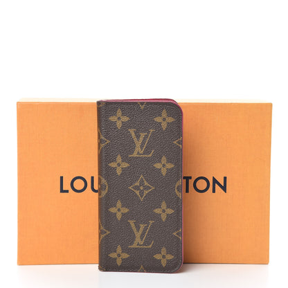 Louis Vuitton Monogram iPhone X Folio Case Rose Pop 13 of 13