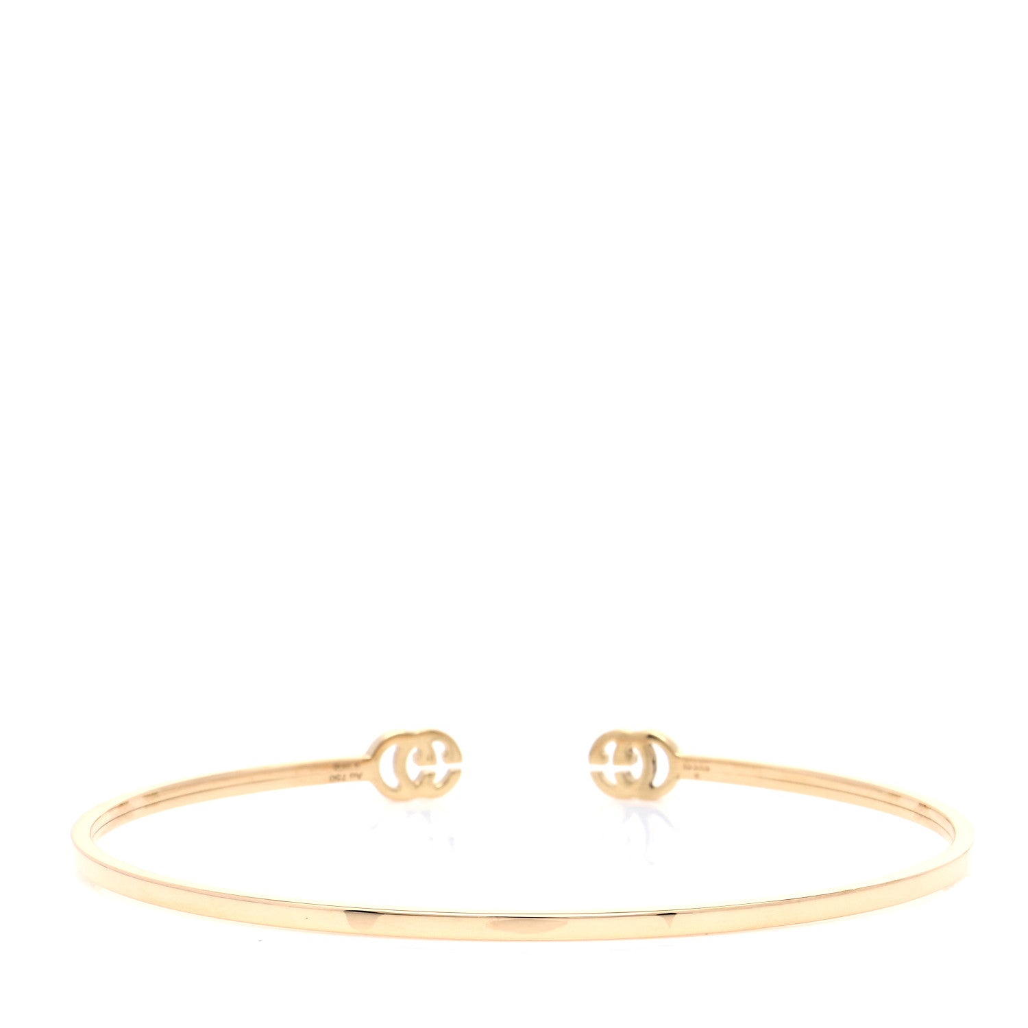Gucci 18K Yellow Gold GG Running Cuff Bracelet 3 of 8