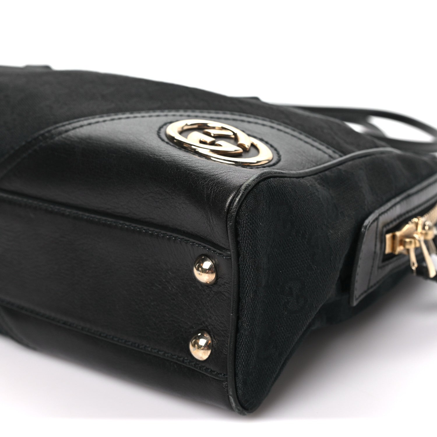 Gucci Monogram Medium New Britt Boston Black 10 of 11
