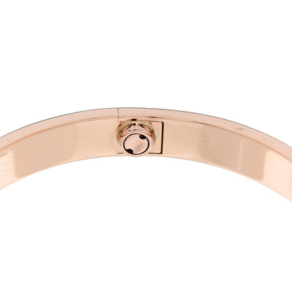 Cartier 18K Pink Gold 4 Diamond LOVE Bracelet 17 6 of 7