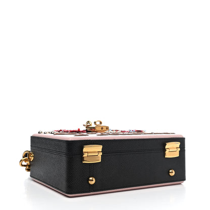 Dolce & Gabbana Dauphine Embellished Box Bag Black Rosa Carne 3 of 4