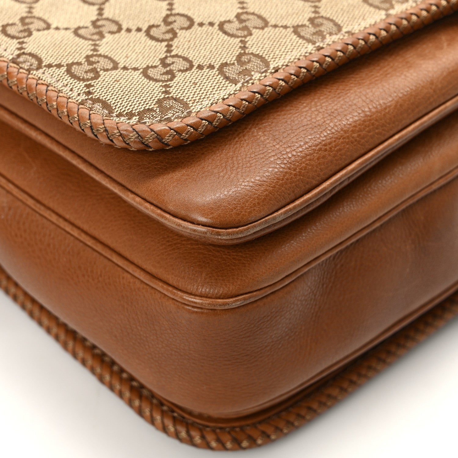 Gucci Monogram Medium Marrakech Flap Messenger Bag Beige Brown 10 of 11