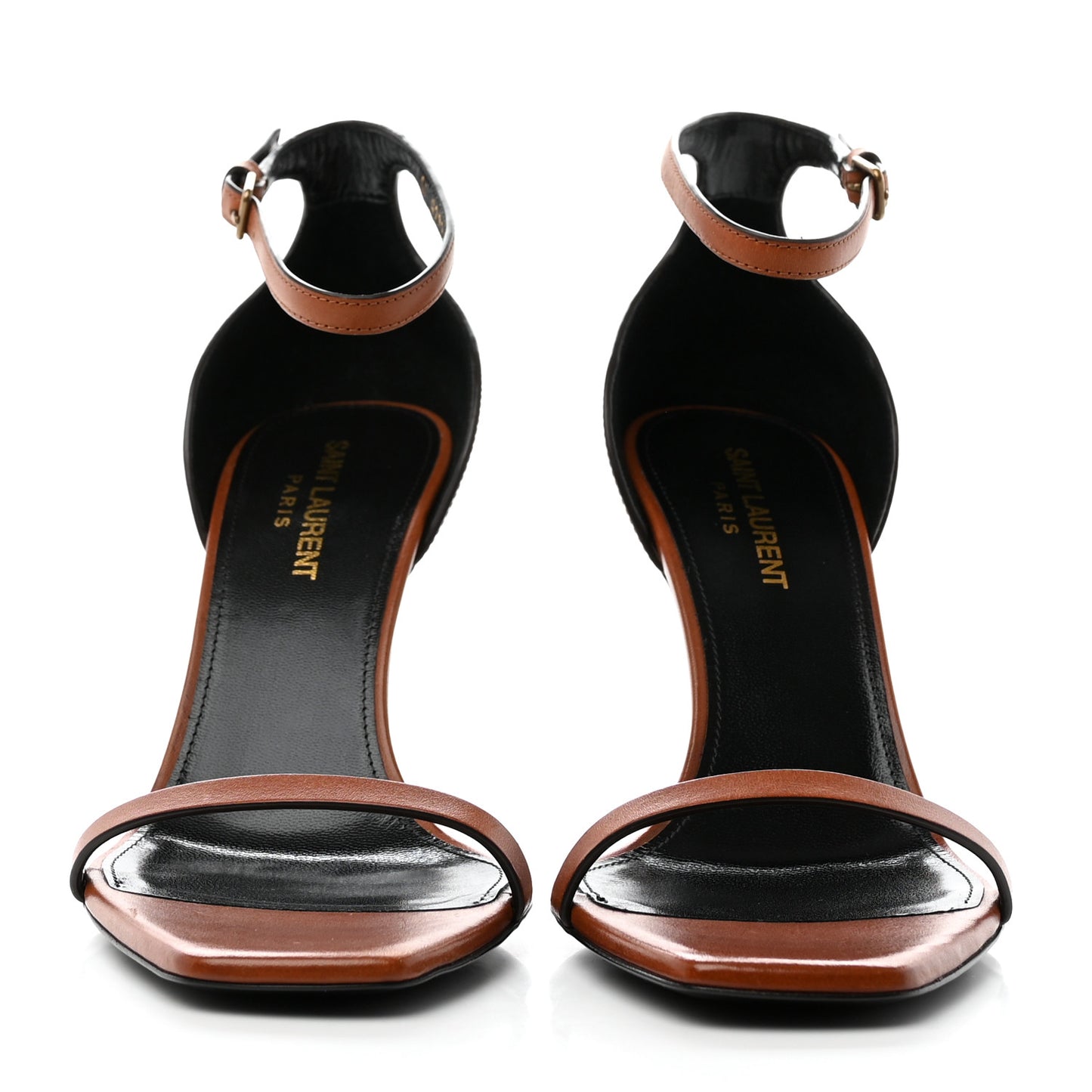 Calfskin Opyum 85 Sandals 38 Cognac