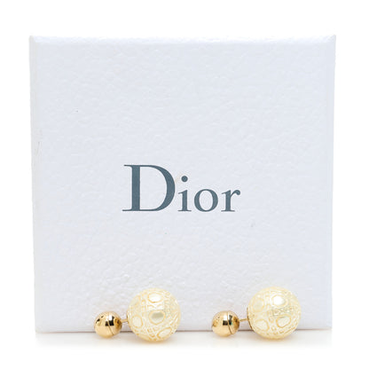 Christian Dior Pearl Cannage Tribales Earrings White Gold 4 of 4
