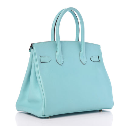 Hermes Epsom Birkin 30 Bleu Atoll 3 of 35