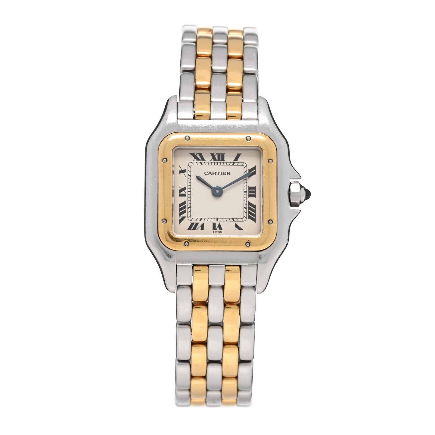 Stainless Steel 18K Yellow Gold 22mm Panthere Quartz Watch