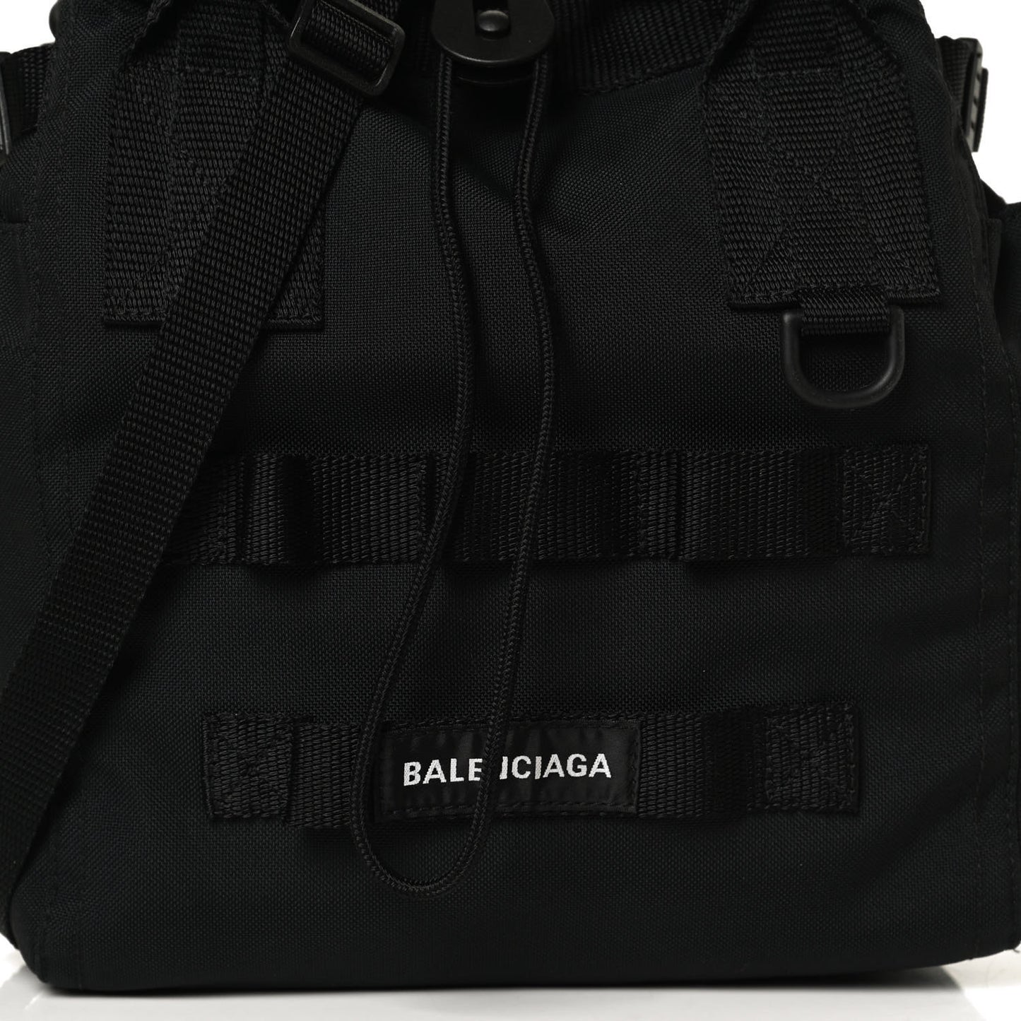 Nylon Small Army Tote Bag Black
