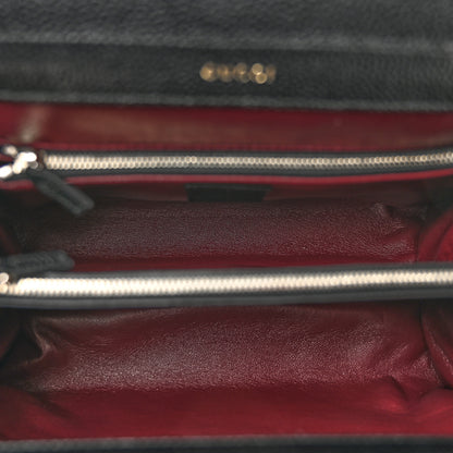 Gucci Grainy Calfskin Small Zumi Top Handle Bag Black 4 of 10