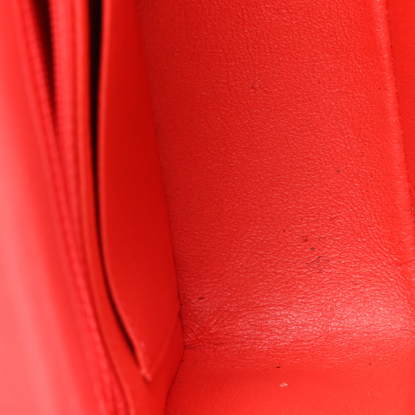 Lambskin Quilted Mini Rectangular Flap Red