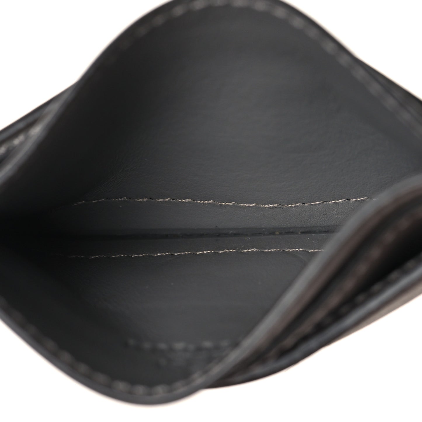 Calfskin GG Matelasse Card Holder Dusty Grey