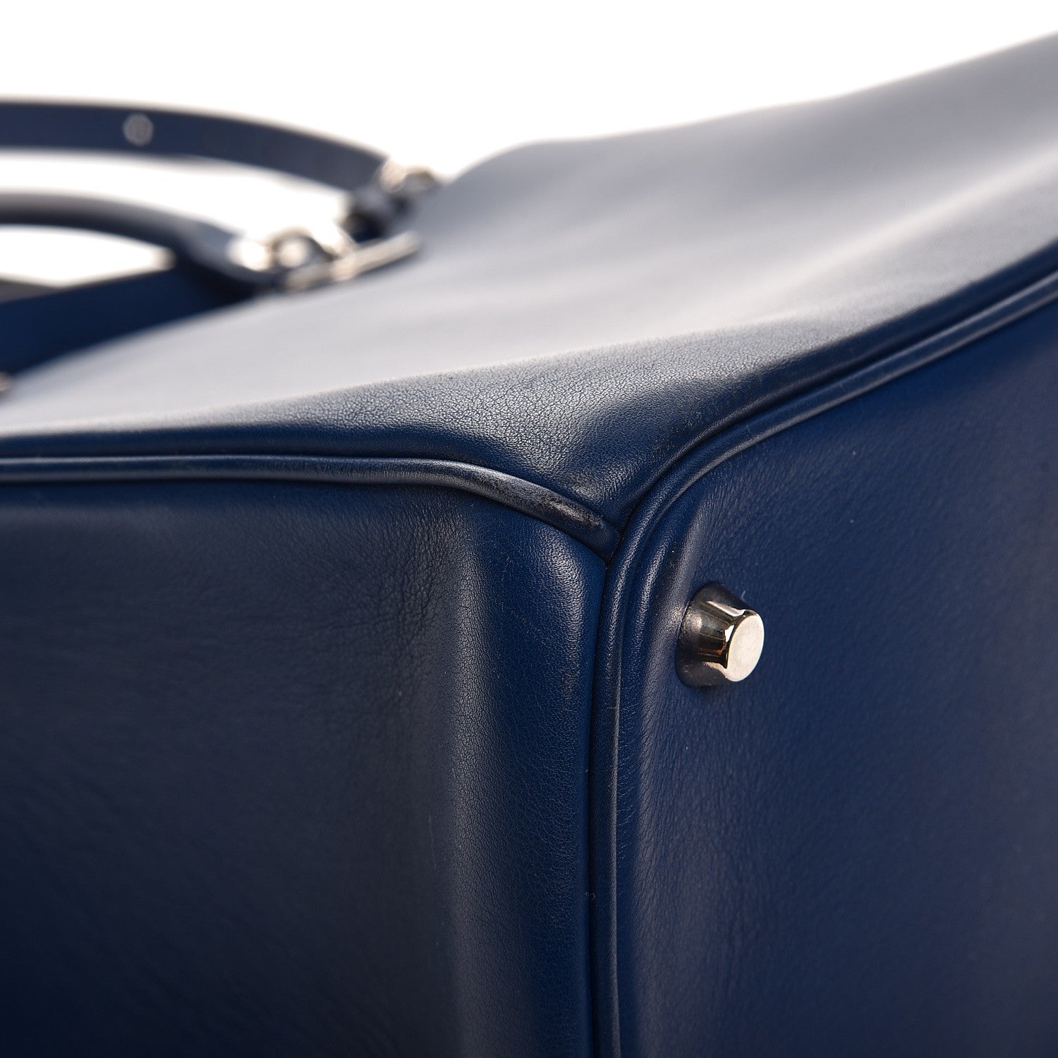 Christian Dior Smooth Calfskin Large Diorissimo Bag Navy Blue 13 of 25