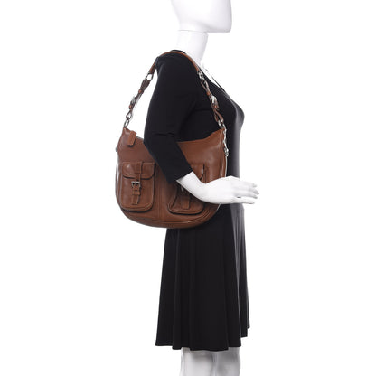 Prada Vitello Daino Hobo Brown 2 of 13