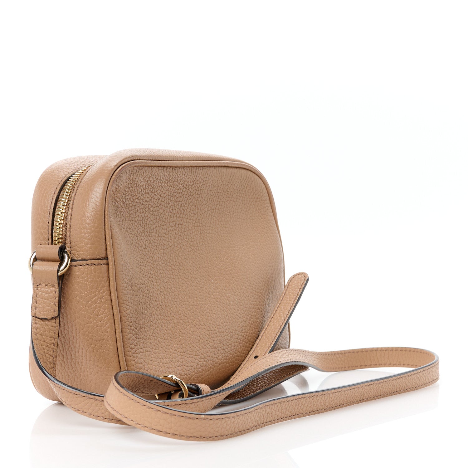 Gucci Pebbled Calfskin Small Soho Disco Bag Camelia 3 of 12