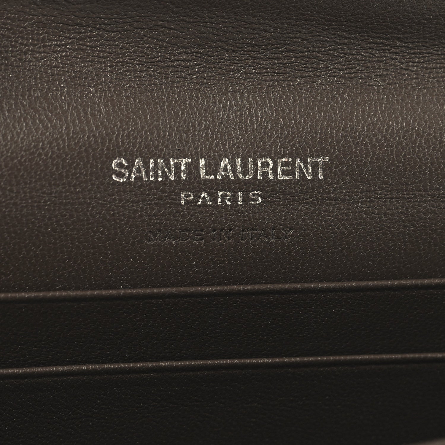 Saint Laurent Lambskin Y Quilted Monogram Small Loulou Envelope Wallet Faggio 6 of 7