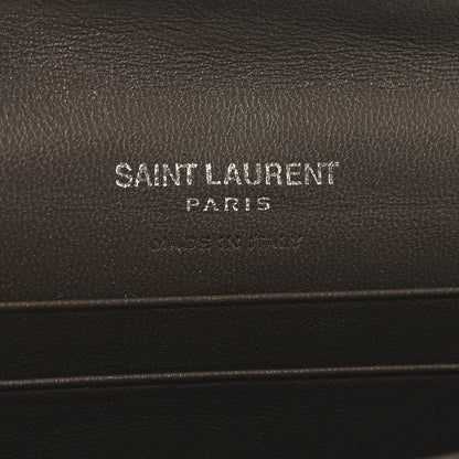 Saint Laurent Lambskin Y Quilted Monogram Small Loulou Envelope Wallet Faggio 6 of 7