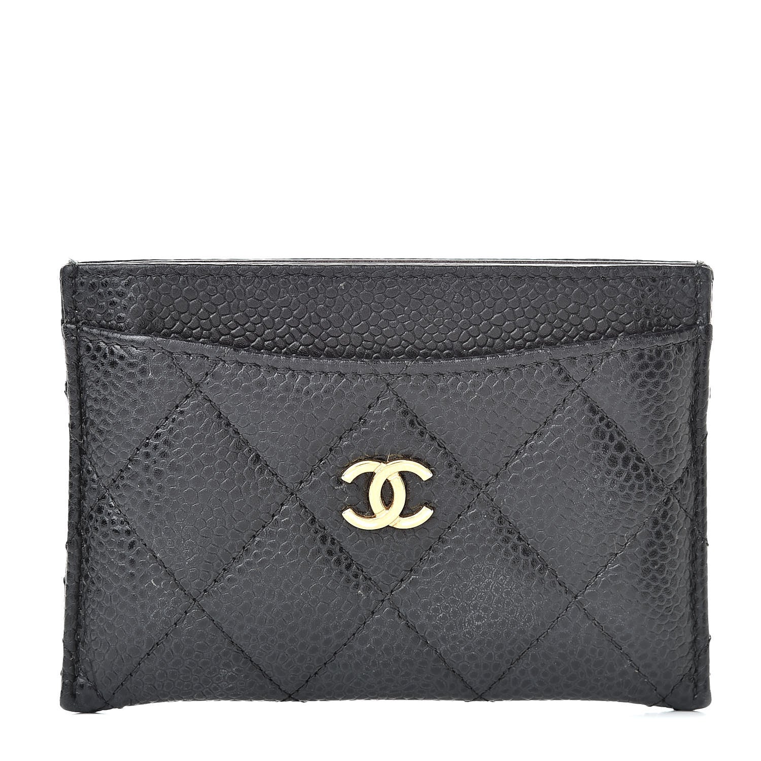 Chanel Caviar Quilted Card Holder Black 1 of 14