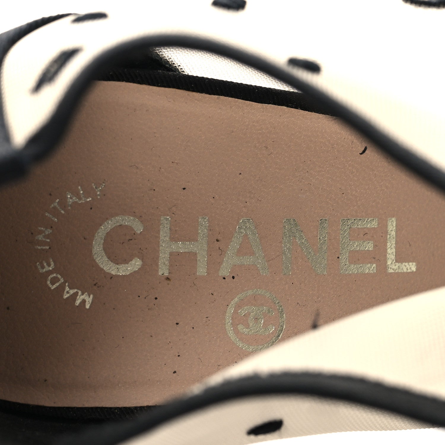 Chanel Mesh Grosgrain Bow Peep Toe Booties 39 Black 8 of 9