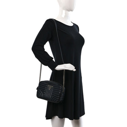 Prada Soft Calfskin Diagramme Camera Bag Black 2 of 10