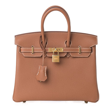 Hermes Togo Birkin 25 Gold 1 of 10