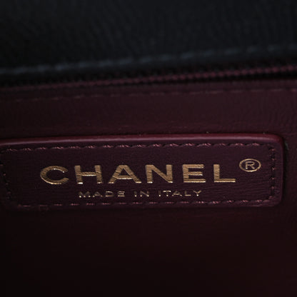 Chanel Caviar Quilted Small Coco Handle Flap Black 6 of 9