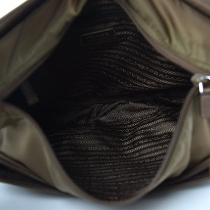 Prada Tessuto Nylon Saffiano Vela Messenger Bag Bruciato 7 of 8