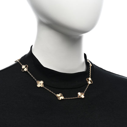 Van Cleef & Arpels 18K Yellow Gold 10 Motifs Guilloche Vintage Alhambra Necklace 2 of 7