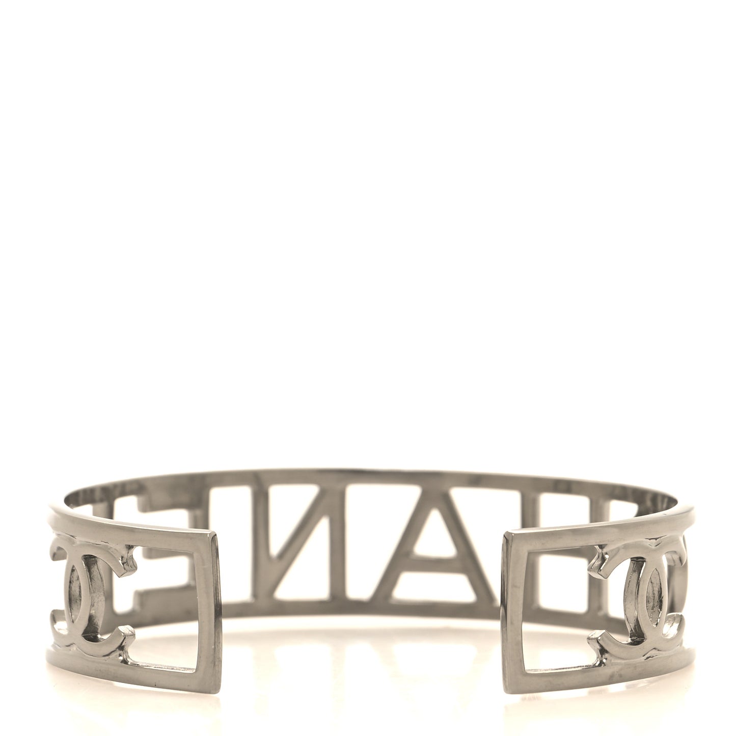 Ruthenium Logo Cuff Bracelet