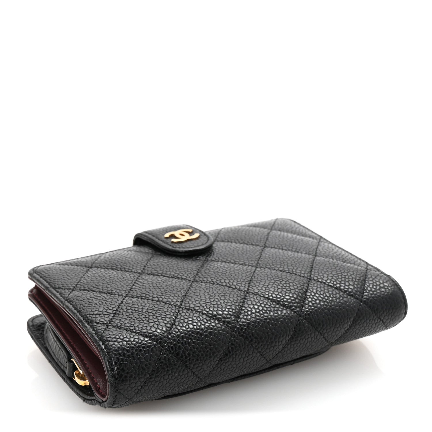 Chanel Caviar Quilted Zipped Pocket Wallet Black 4 of 8