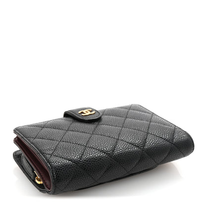 Chanel Caviar Quilted Zipped Pocket Wallet Black 4 of 8
