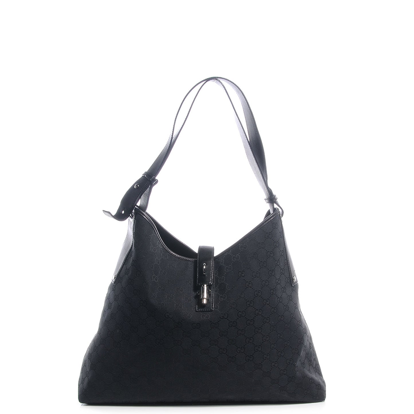 Monogram Large Shoulder Bag Black