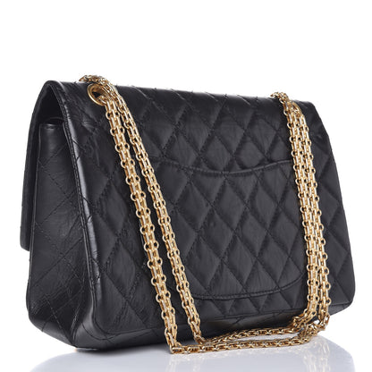 Chanel Aged Calfskin Quilted 2.55 Reissue 226 Flap Black 3 of 9