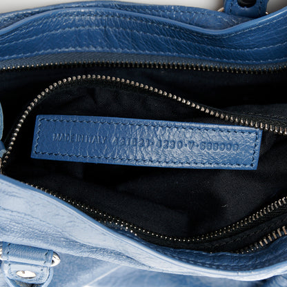 Balenciaga Agneau Classic Silver Hardware S City Denim Blue 8 of 12