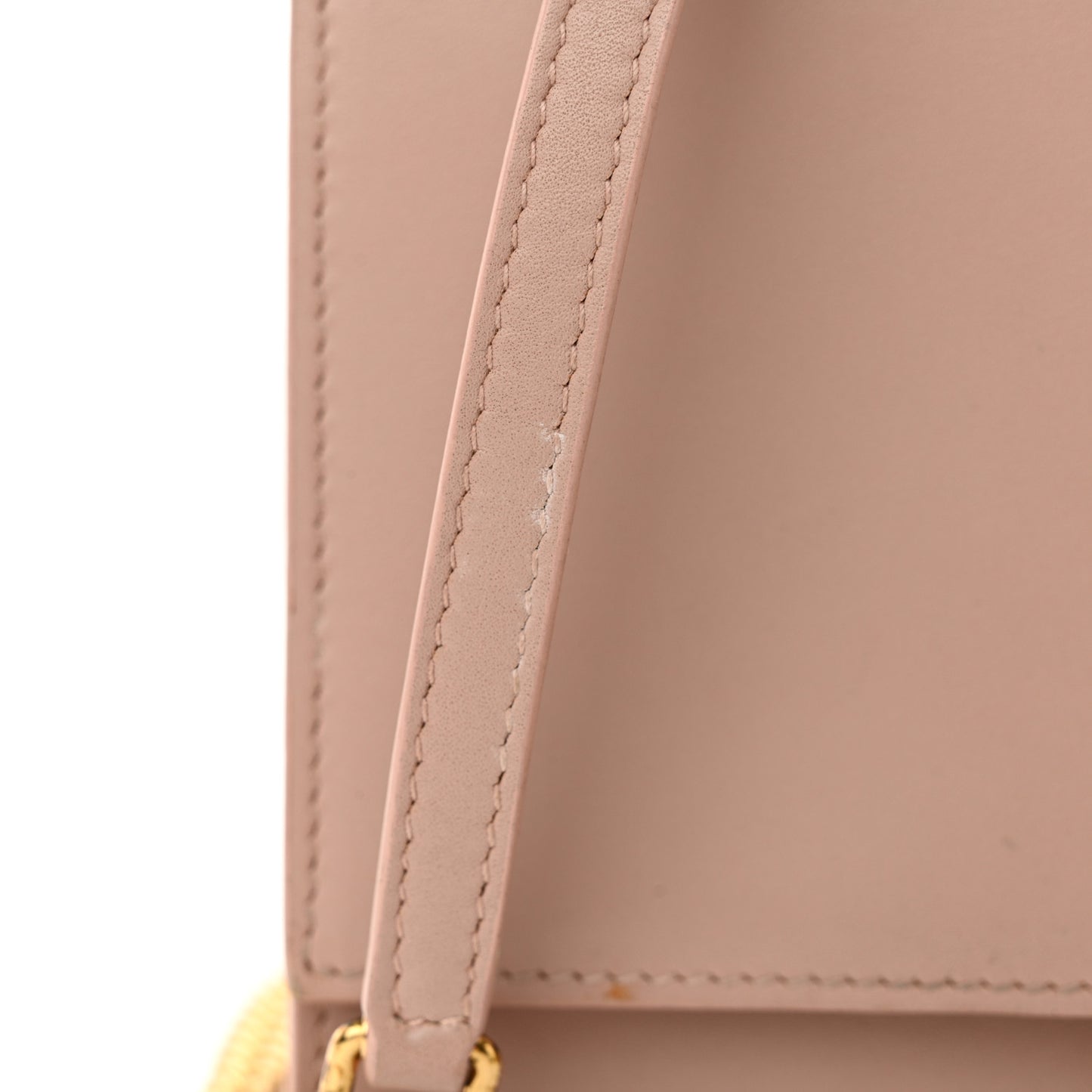 Smooth Calfskin Classic Monogram Kate Tassel Chain Wallet Pale Pink