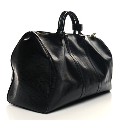 Louis Vuitton Epi Keepall 50 Black 3 of 13