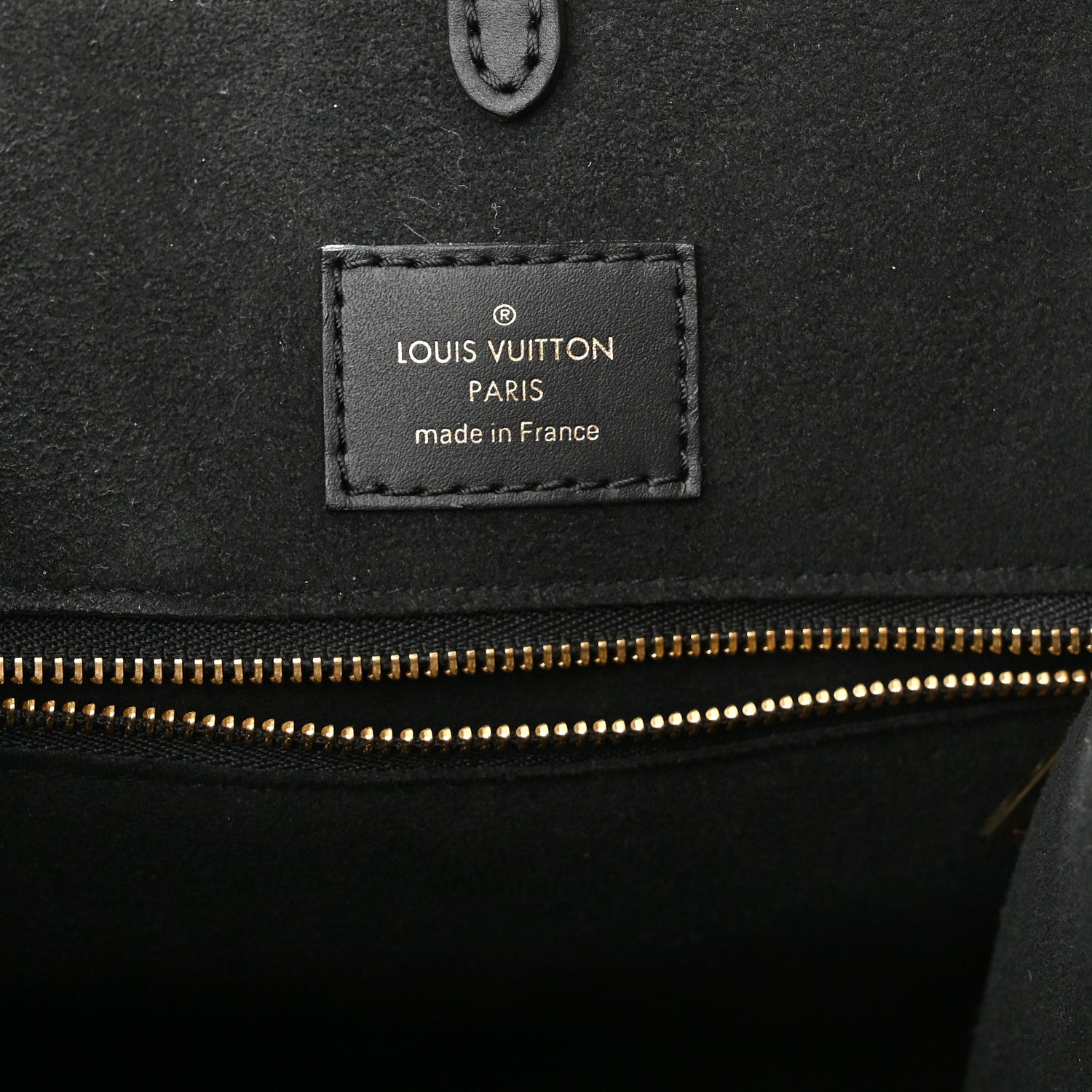 Louis Vuitton Calfskin Monogram Fold Tote MM Black Wine Cream 6 of 10