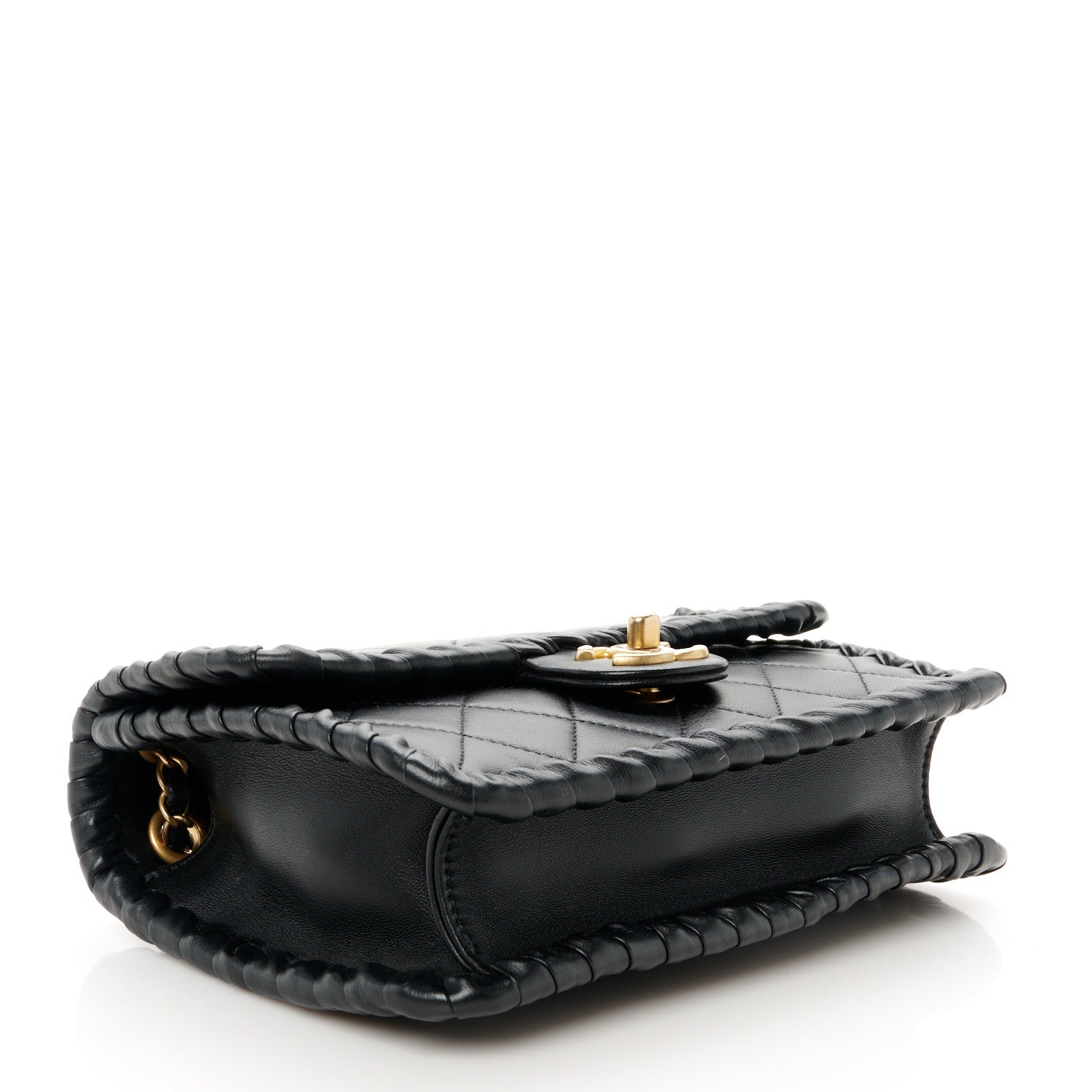 Chanel Calfskin Braided My Own Frame Flap Black 4 of 11