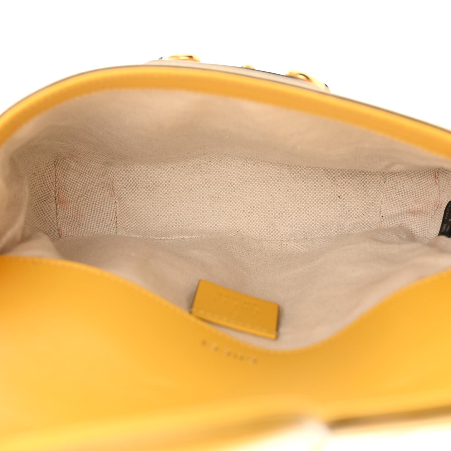 Azalea Calfskin GG Monogram Bi-Color Debossed Mini Horsebit 1955 Shoulder Bag Dusty Azure Stone Topaz Deep Orange