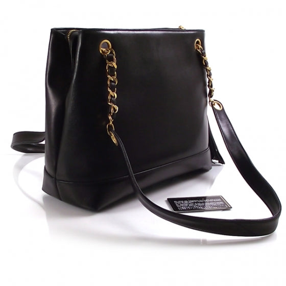 Chanel Lambskin Shopper Black 4 of 5