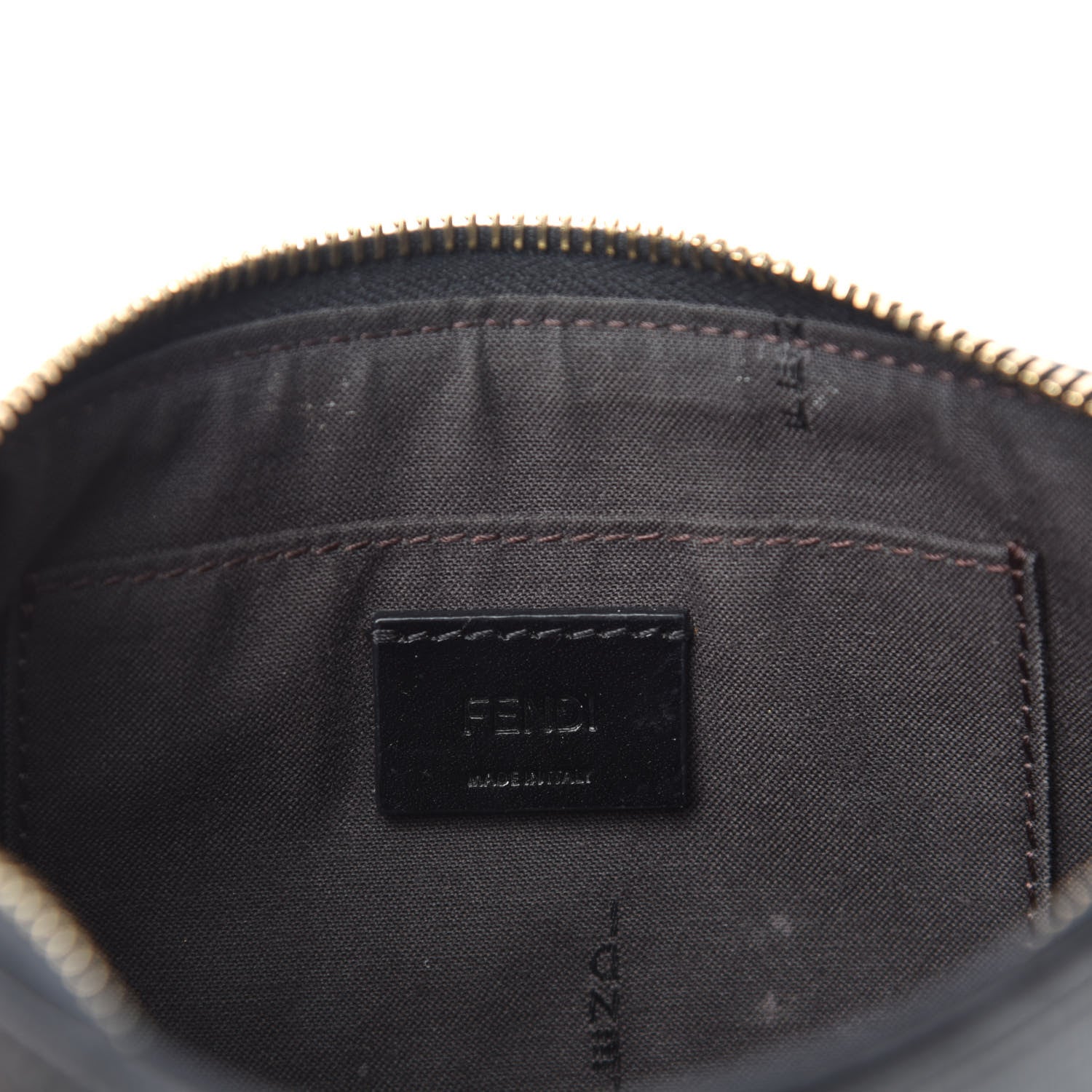 Fendi Vitello Elite Mini Pouch Crossbody Black 10 of 12